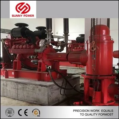 Dieselmotor djupbrunnsbrandpump